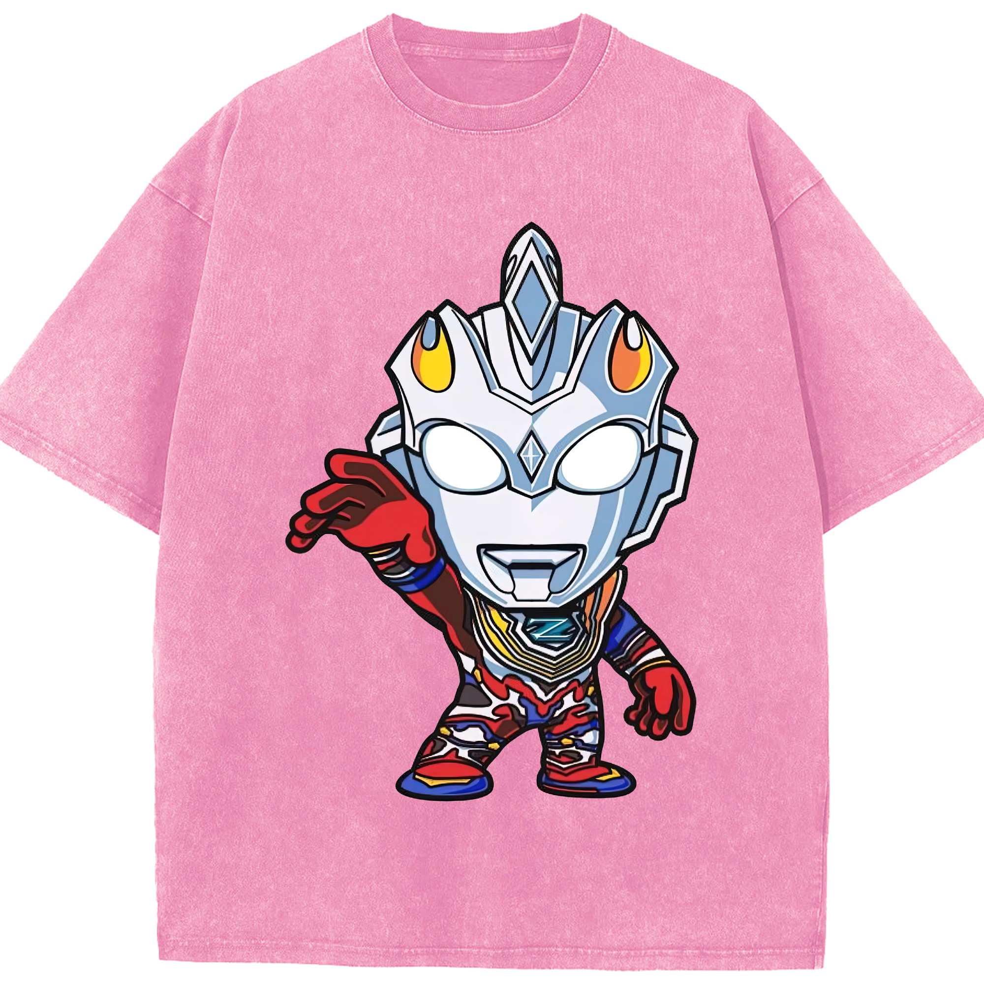 （画像用） ウルトラマン Ultraman 綿100% ヴィンテージ風 半袖Tシャツ（フロントプリント）